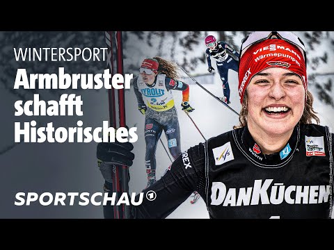 Nordische Kombination: Nathalie Armbruster schreibt Geschichte | Sportschau