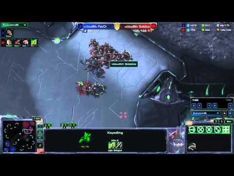 Starcraft 2: Xeyed Custom Race - Multiplayer (XvX) Replay Cast 03