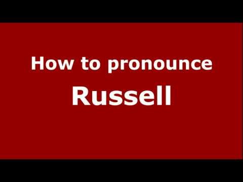 How to pronounce Russell