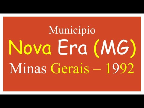 Nova Era, município de Minas Gerais - 1992 - #tbt