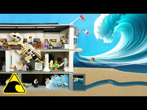 Tsunami Traps Robbers in Museum – LEGO Dam Breach Experiment