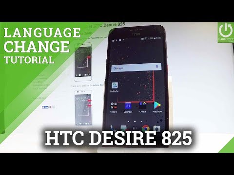 How to Change Language HTC Desire 825 - Language Settings