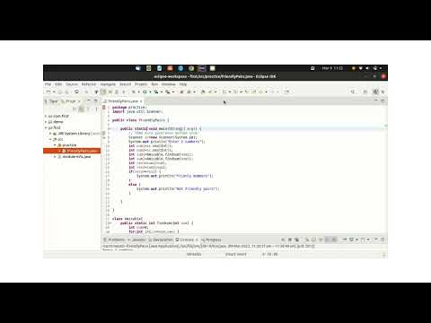 Friendly Pair Numbers Java Eclipseide Programming Java Problemsolving Shortsvideo Shorts