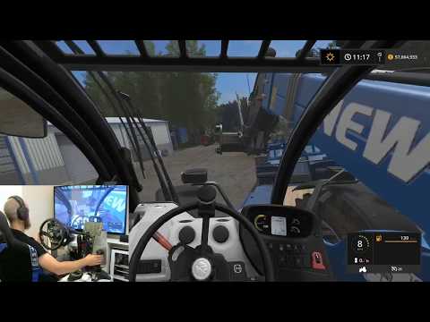 farming simulator 2017 Drumard Farm building a place to store bales wheel/joystick