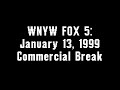 WNYW FOX 5 January 13 1999 Commercial Break