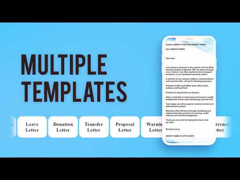Letter Writing Templates Video