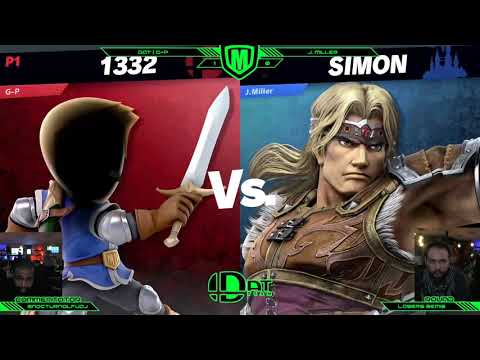 DAT Monday Meltdown 152 - Losers Semis - G-P (Swordfighter) vs. J.Miller (Simon) - Smash Ultimate