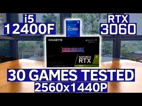 i5 12400F + RTX 3060 tested in 30 games | highest settings 2560x1440p benchmarks!