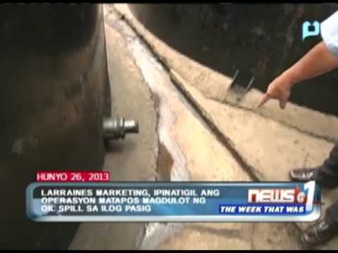 Larrains marketing, ipinatigil ang operasyon matapos magdulot ng oil spill sa ilog Pasig