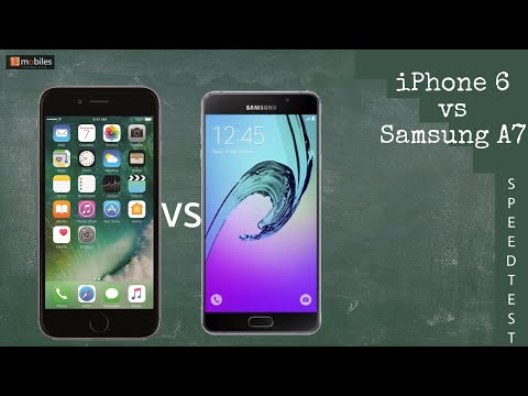 iPhone 6 vs Samsung A7 Speed Test