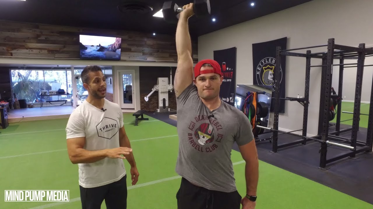 Arnold Press Standing (SINGLE ARM SHOULDER STRENGTH) | Mind Pump - YouTube