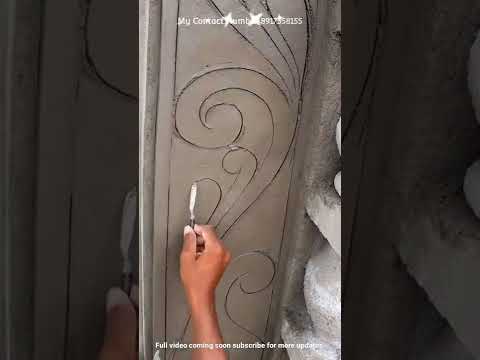 Temple side pillar design ll #cementdesign  #templedesign