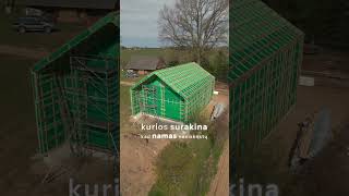 “MM Statyba” 140 m² karkasinis namas