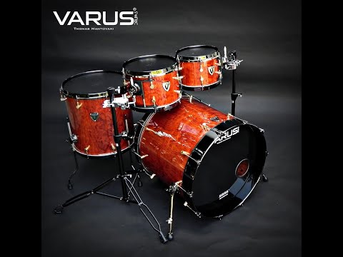 VARUS DRUMS -  BUBINGA CUSTOM DELUXE SOUND TEST