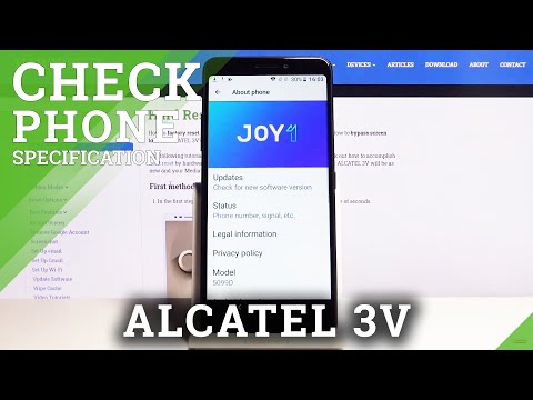 How to Check Phone Specs in ALCATEL 3V - Learn Phone Details