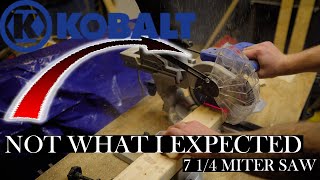 Kobalt 7 1/4 Inch Miter Saw Review