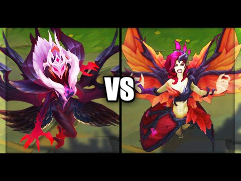 Coven Morgana vs Blackthorn Morgana Legendary vs Epic Skins Comparison (League of Legends)