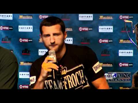 Carl Froch and Glen Johnson "meet the press" in the Big Apple