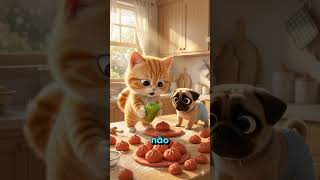 Os bolinhos vermelhos e verdes