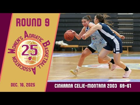 2025-26 WABA Round 9: Cinkarna Celje-Montana 2003 69-61 (16/12)
