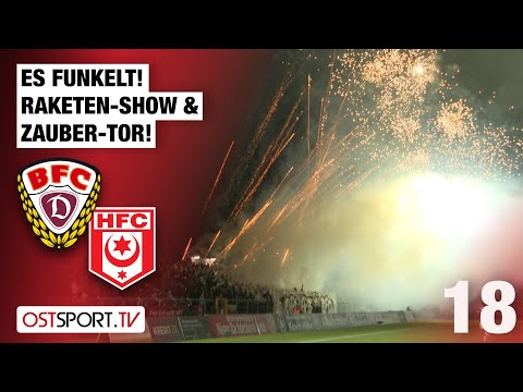 It sparkles! Rocket show & magic goal: BFC Dynamo - Hallescher FC | Regionalliga Nordost
