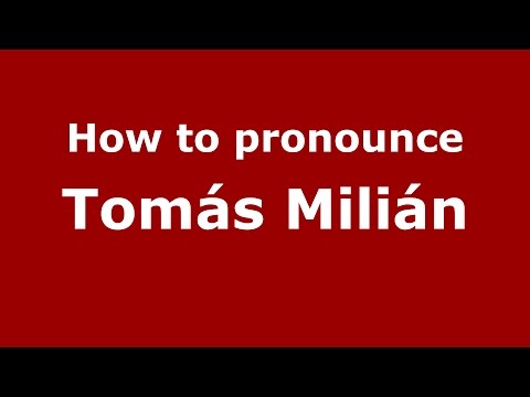 How to pronounce Tomás Milián (Italian/Italy) - PronounceNames.com