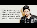BADNAAMIYAN Full Song With Lyrics Armaan Malik Hate Story IV Karan Wahi Urvashi Rautela