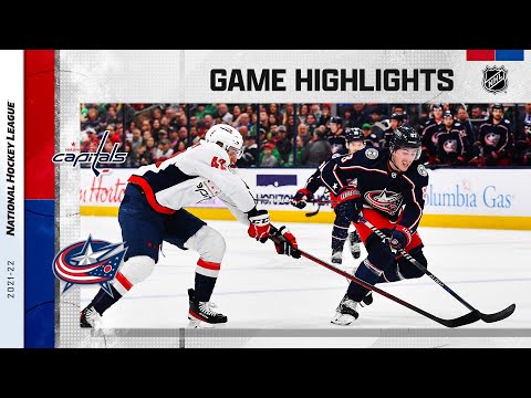 Capitals @ Blue Jackets 3/17 | NHL Highlights 2022