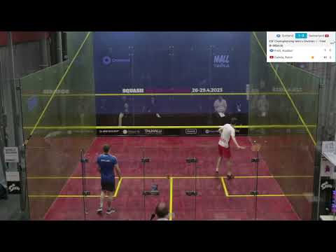 Alasdair Prott - Robin Gadola  Scotland vs Switzerland - ESF European Team Squash Championships 2023