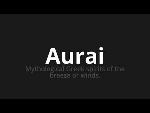 How to pronounce Aurai