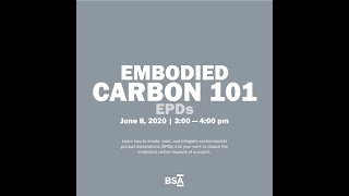 Embodied Carbon 101: EPDs