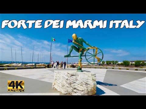 FORTE DEI MARMI SUMMER 2022 | CITY CENTER TO PONTILE WALK TOUR 4K