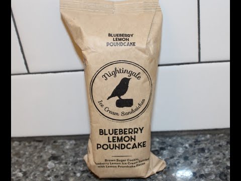 Nightingale Ice Cream Sandwiches: Blueberry Lemon Poundcake Review
