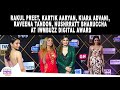 Rakul Preet Kartik Aaryan Kiara Advani Raveena Tandon Nushrratt Bharuccha At IWMBuzz Digital Award