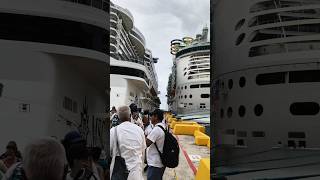 ❤️🚢Two Cruise Ship Docked In Vacation Spot | Watch Until End #viewersloverviews #cruise #shorts