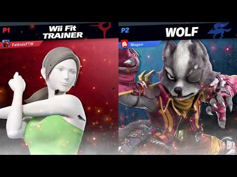 CWA Wifi Weekly 27 Winners Round 1 - Fatkid (Wii Fit Trainer) Vs  Mugen (Pikachu, Wolf)