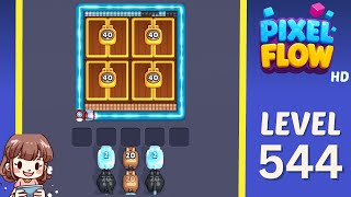 Pixel Flow Level 544 Solution Walkthrough
