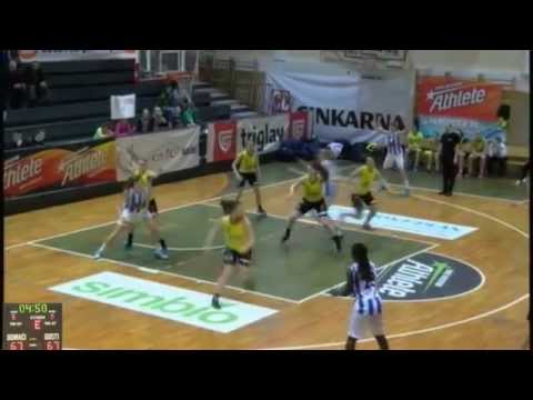 MZRKL Adriatica Women Basketball League F4 2015, 3-4. m., Athlete Celje - Budućnost Volcano (4/4+E)