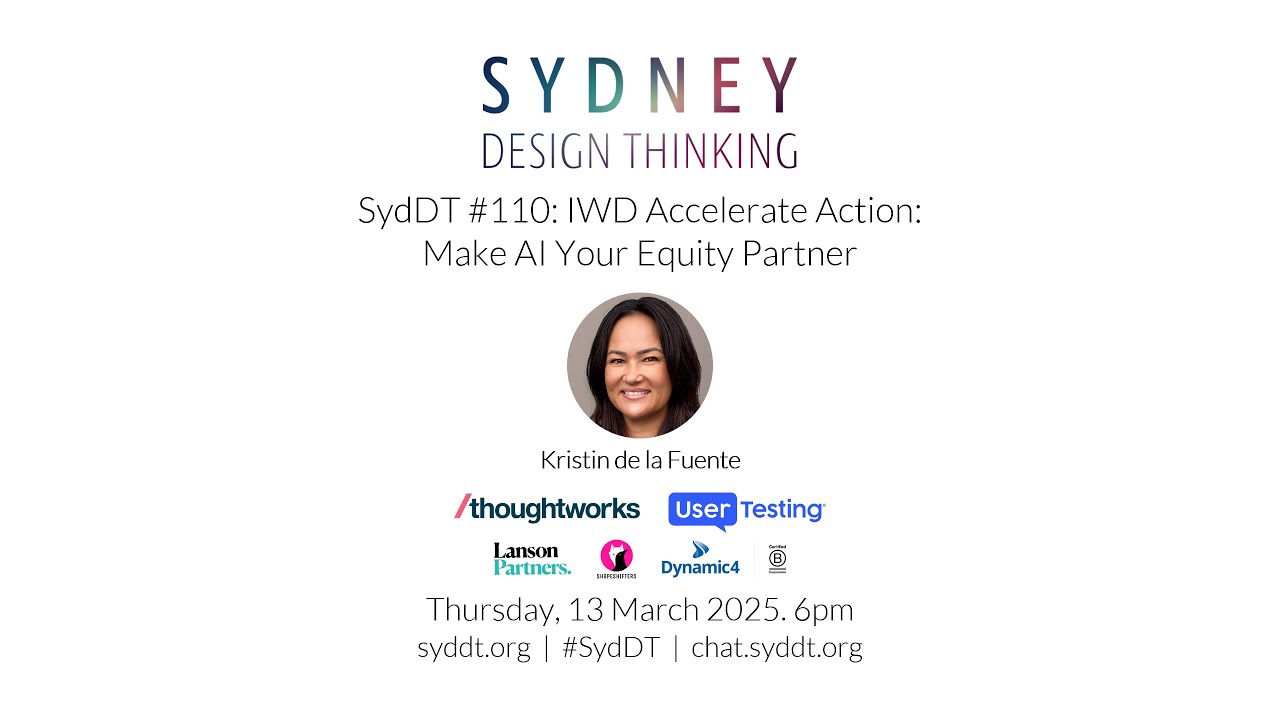 SydDT #110: IWD Accelerate Action: Make AI Your Equity Partner with Kristin de la Fuente