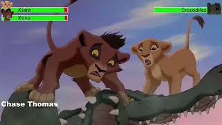 The Lion King II Simbas Pride 1998 Crocodile Attack with healthbars