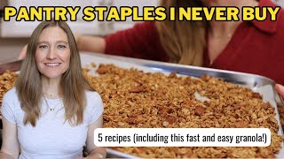 5 Kitchen Staples you Should Never Buy (Save $ and cut out processed food)