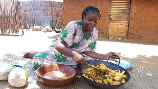 African Village Life//Cooking Most NUTRITIOUS Traditional FOOD for Lunch