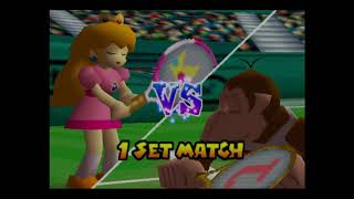 Mario Tennis - Donkey Kong Jr. (Tournament: Singles / Doubles)