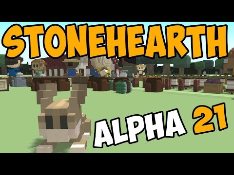 Stonehearth Alpha 21 - Curse of the Bunny Cult - Ep. 3 - Let's Play Stonehearth Gameplay