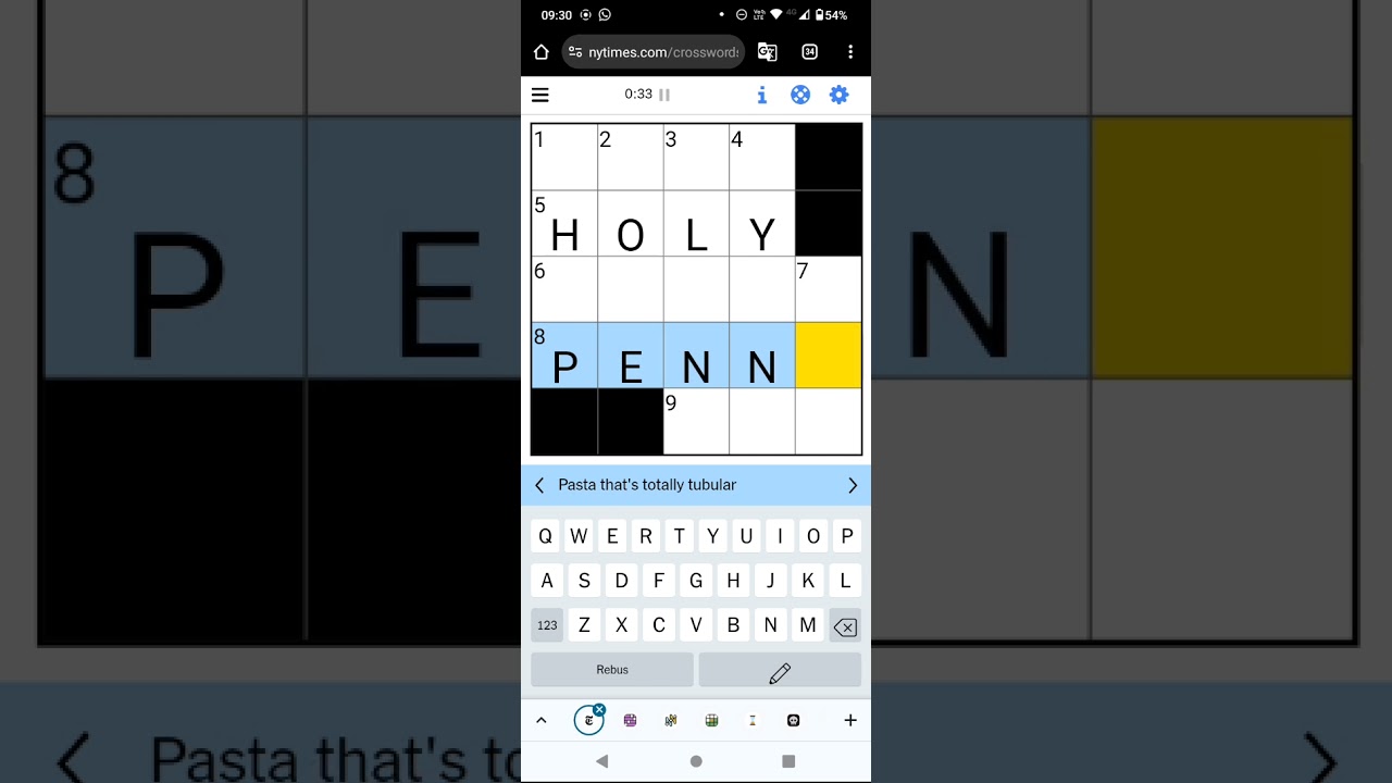 Speedsolving the NY Times Mini Crossword! (11 Apr 24) #puzzle #puzzlegame #wordgames