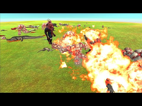 10 LAVA GOLEM 🌋 2 KOZAROG THE DEMON 👺 VS ALL ARMIES ⚔ | Animal Revolt Battle Simulator ARBS