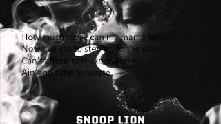 Snoop Lion feat. Jahdan Blakkamoore - Harder Times (lyrics on screen)
