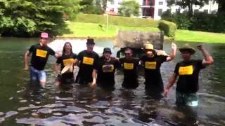 preview picture of video 'Cold Water Challenge 2014 - Freundeskreis Holzer im Ententeich Ense-Bremen'