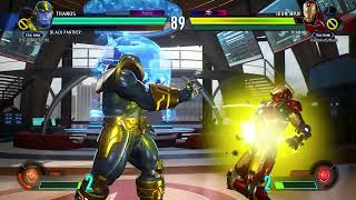 Black Panther & Thanos vs Iron Man & Thanos - Marvel vs Capcom Infinite online mode