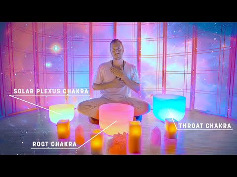 Speaking Your Truth Sound Bath | Singing Bowls for Root, Solar Plexus, Throat Chakras | Meditation
